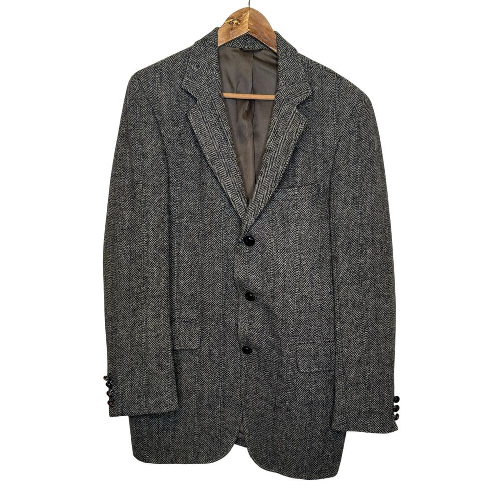 Herringbone Blazer Tailored for Harvard Cooperative The Coop Union Made Wool